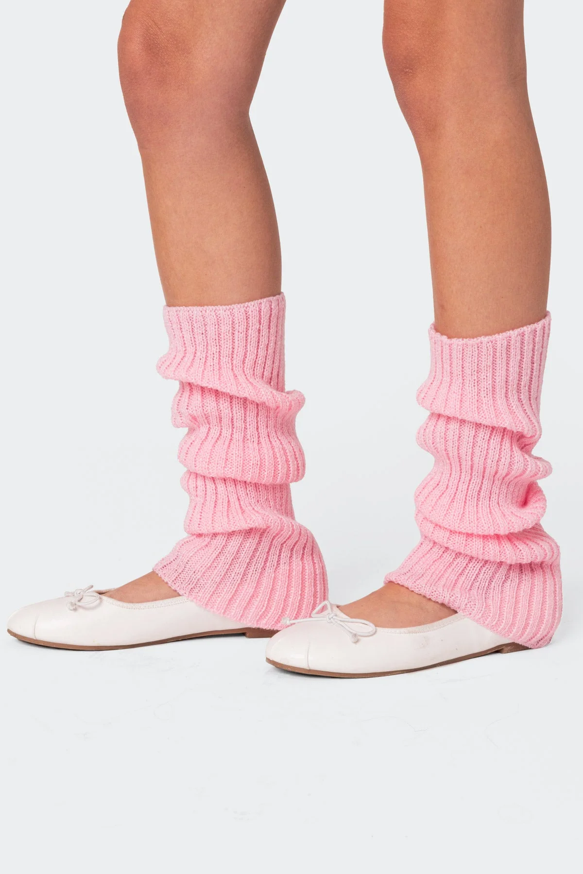 Pink Knit Ballet Leg Warmers