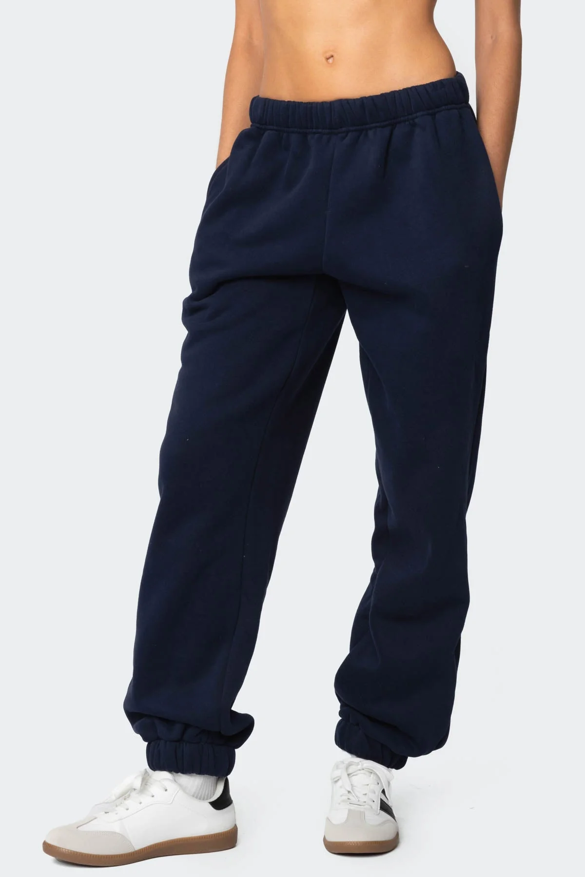 Navy Oversized Lounge Sweatpants for Women