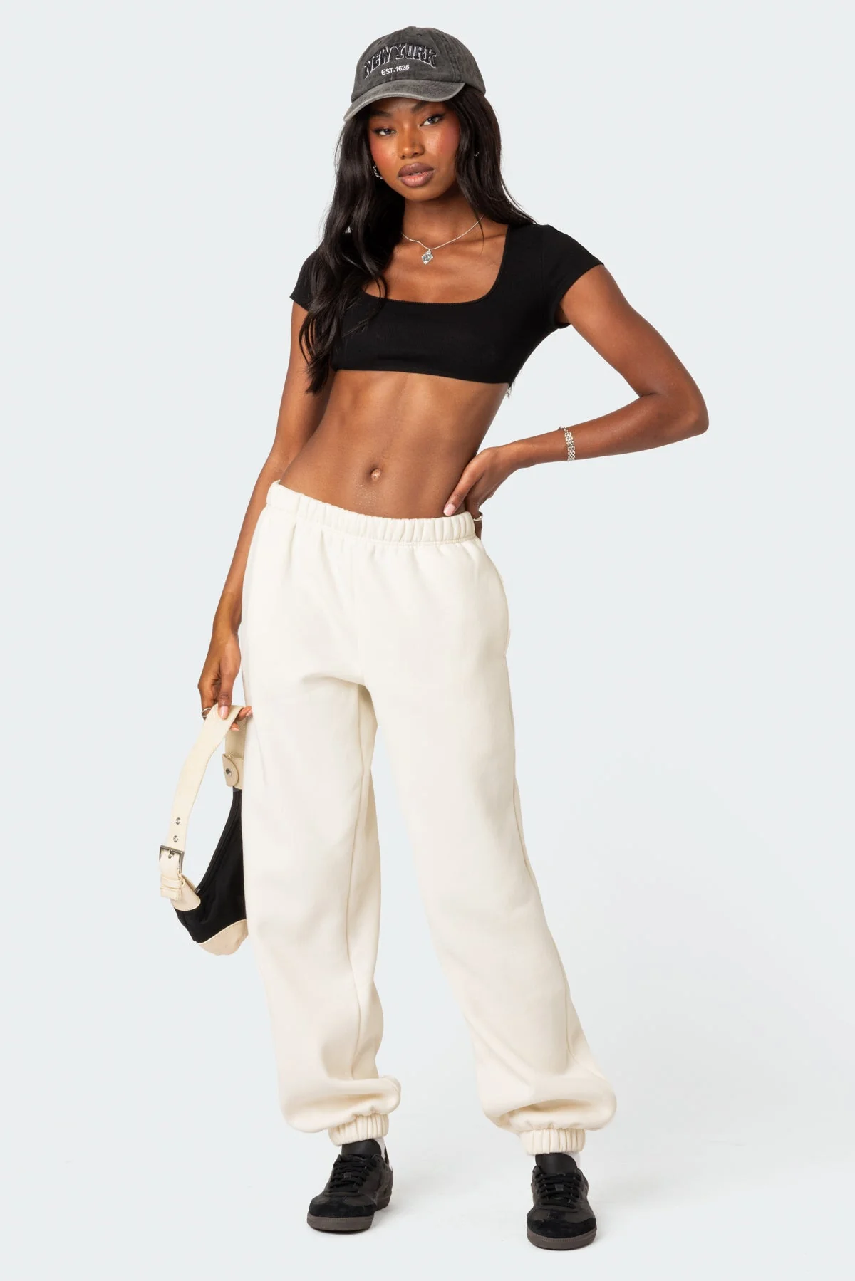 Ribbed Cotton Spandex Crop Top
