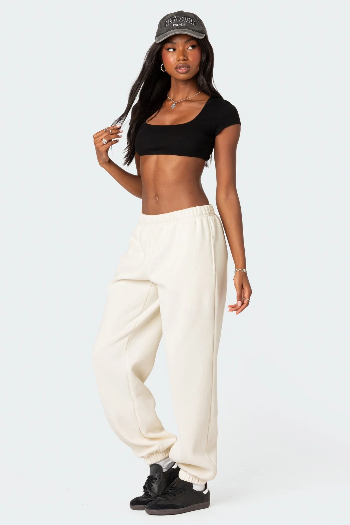 Ribbed Cotton Spandex Crop Top