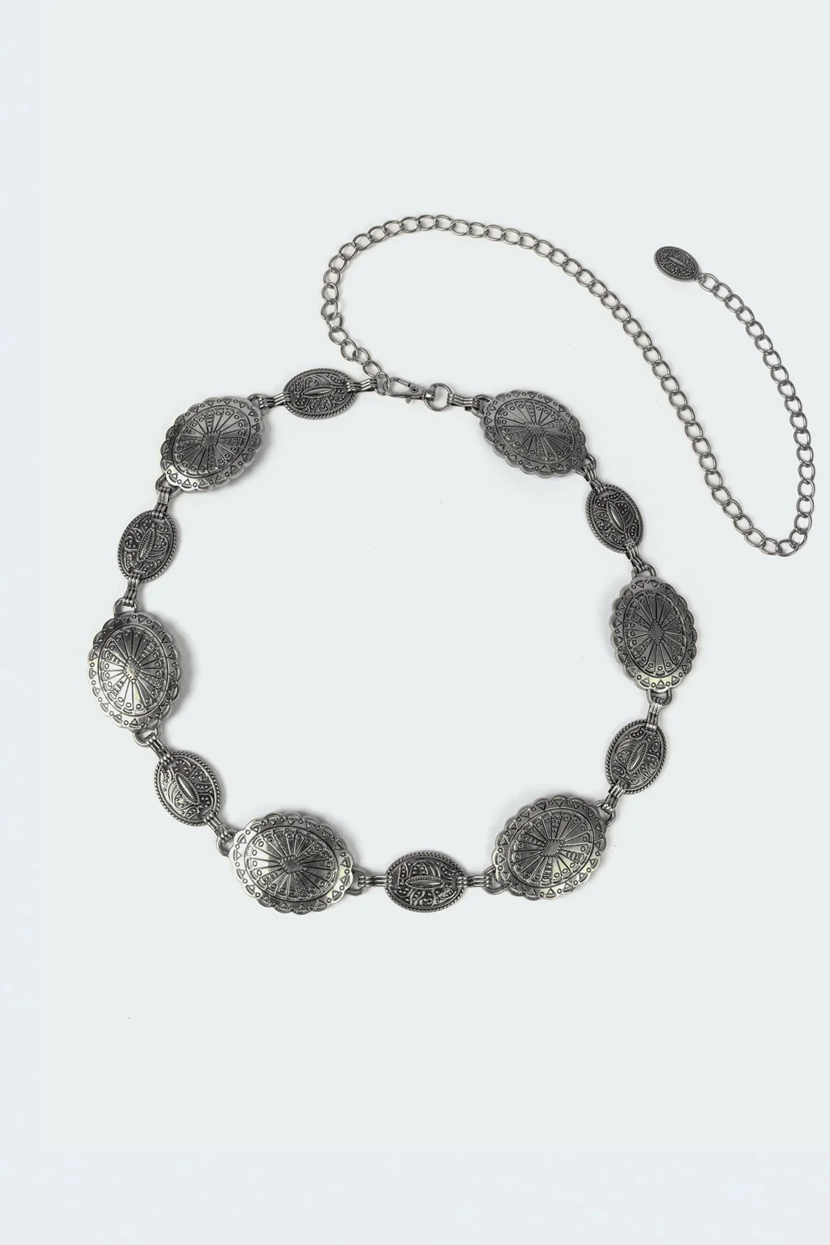 Charmy Silver Pendant Belt Adjustable Fit
