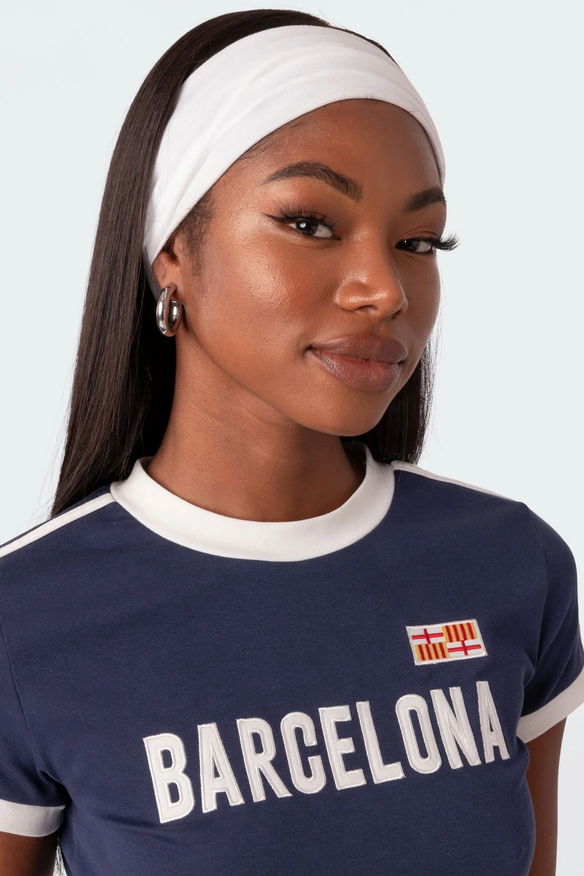 White Wide Fit Cotton Stretch Headband - Ultimate Day Companion