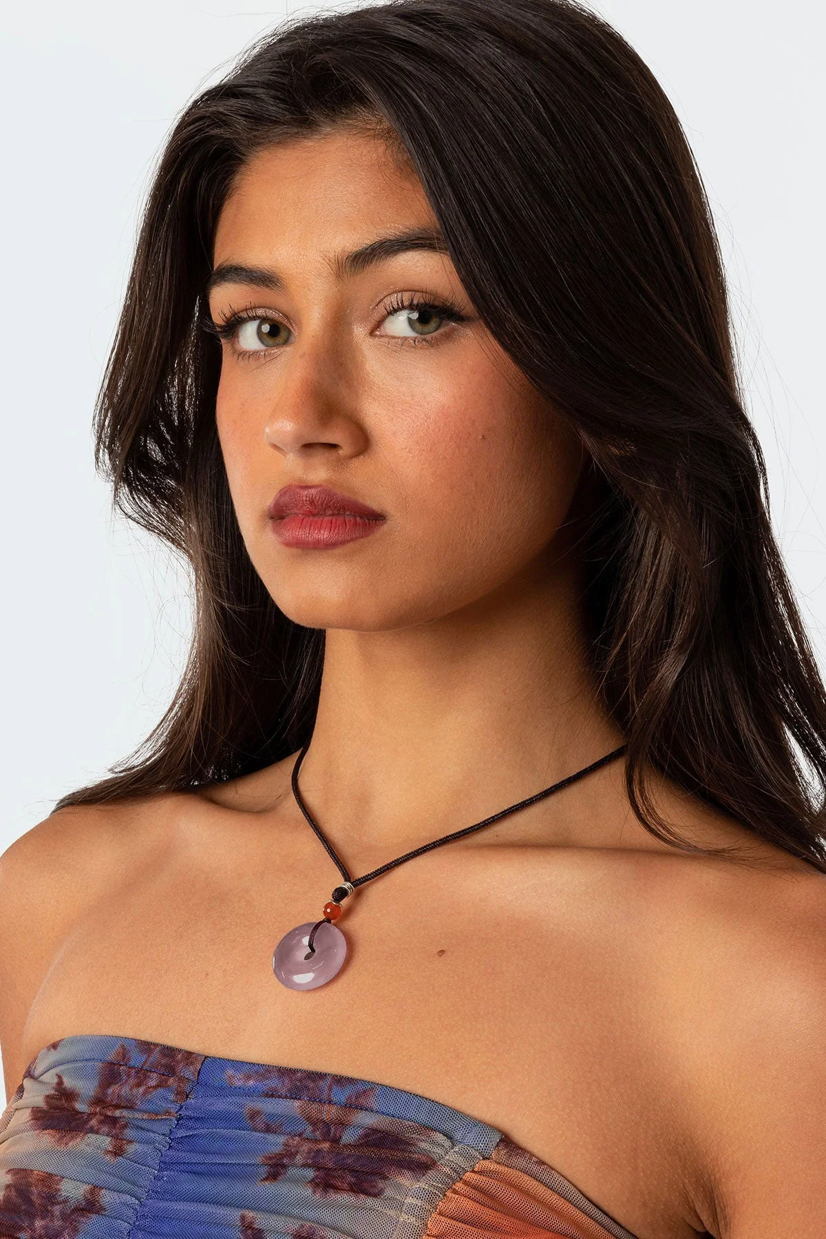 Silver Genie Stone Pendant Necklace - Elegant Jewelry Accessory