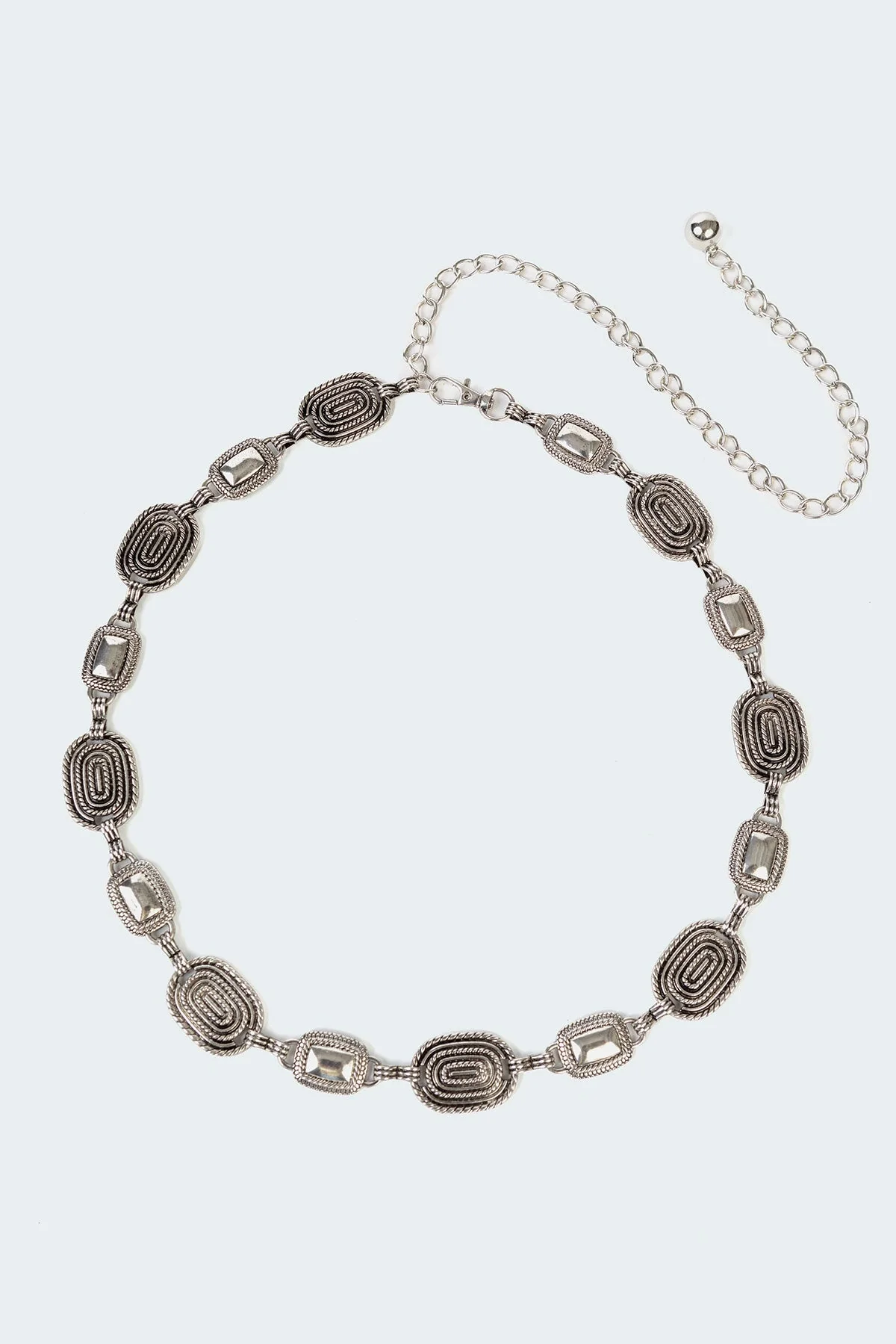 Silver Charm Belt for Personalized Style