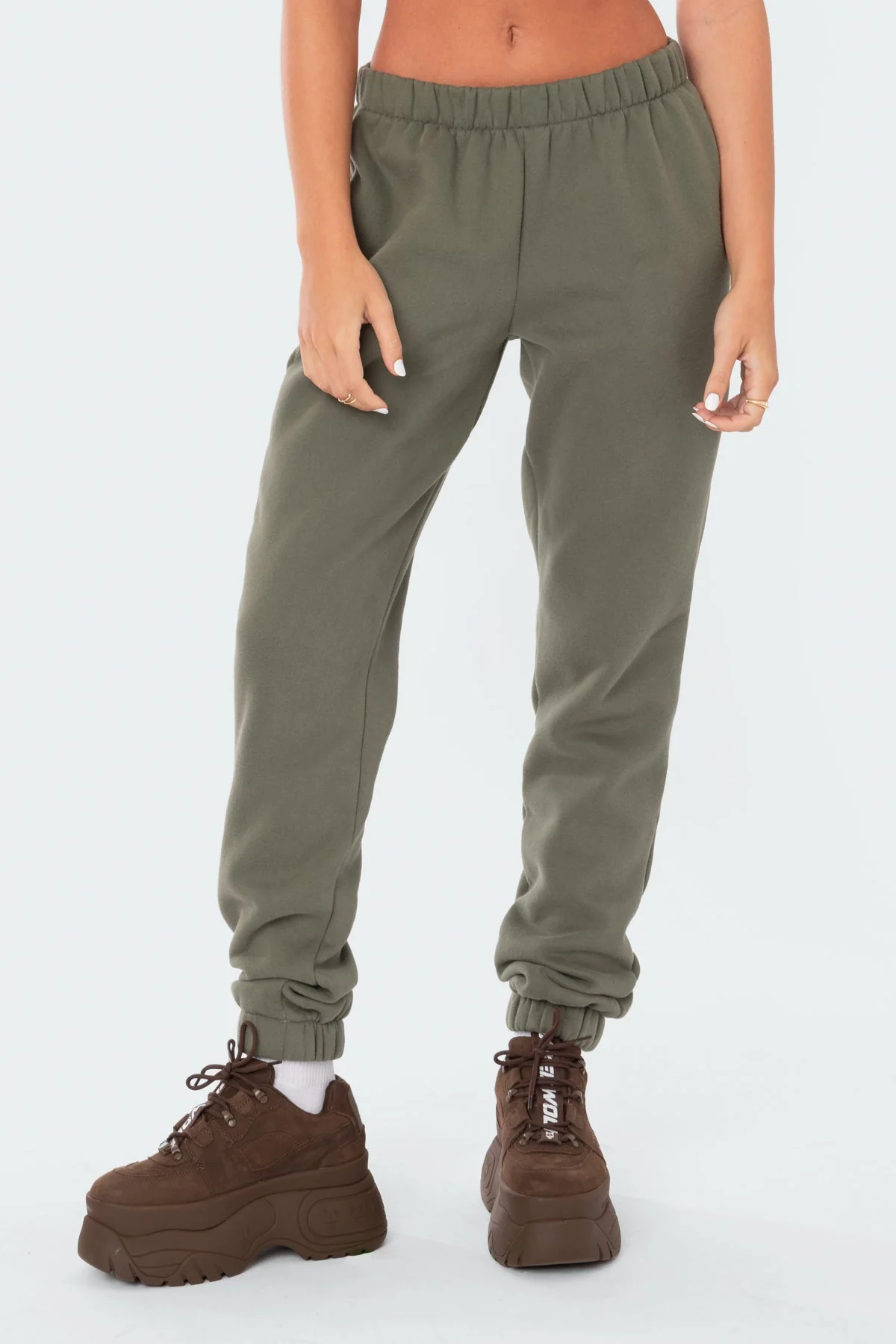 Cozy Olive Jogger Sweatpants for Women