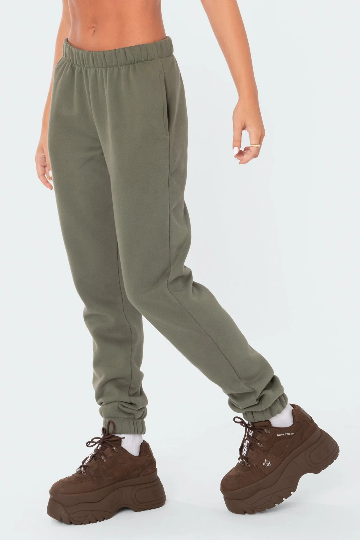 Cozy Olive Jogger Sweatpants for Women
