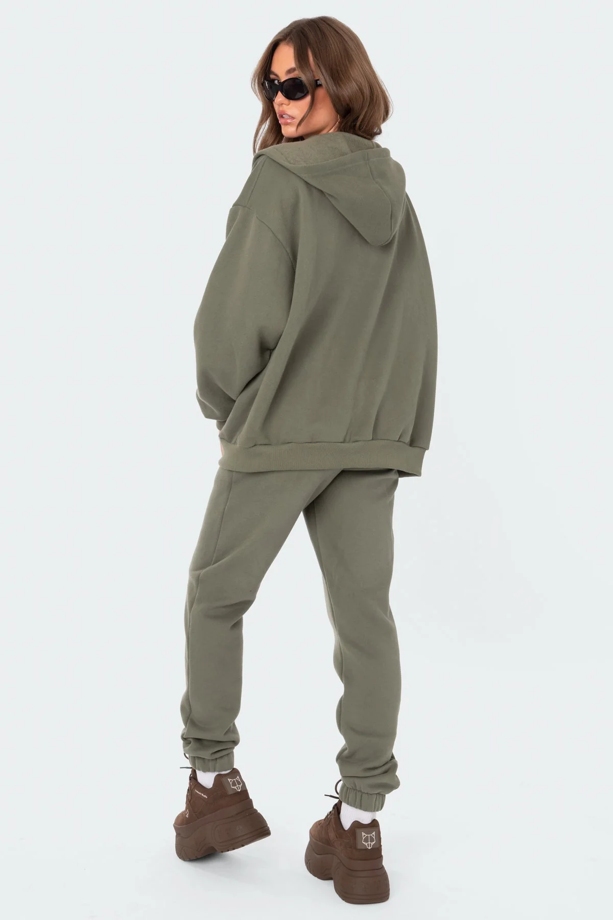 Olive Oversized Hoodie for Unisex