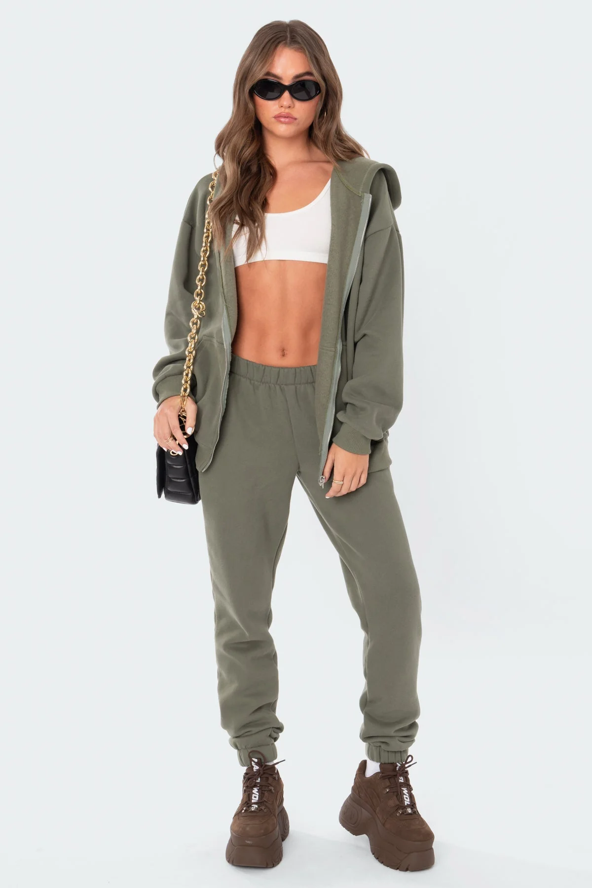 Olive Oversized Hoodie for Unisex