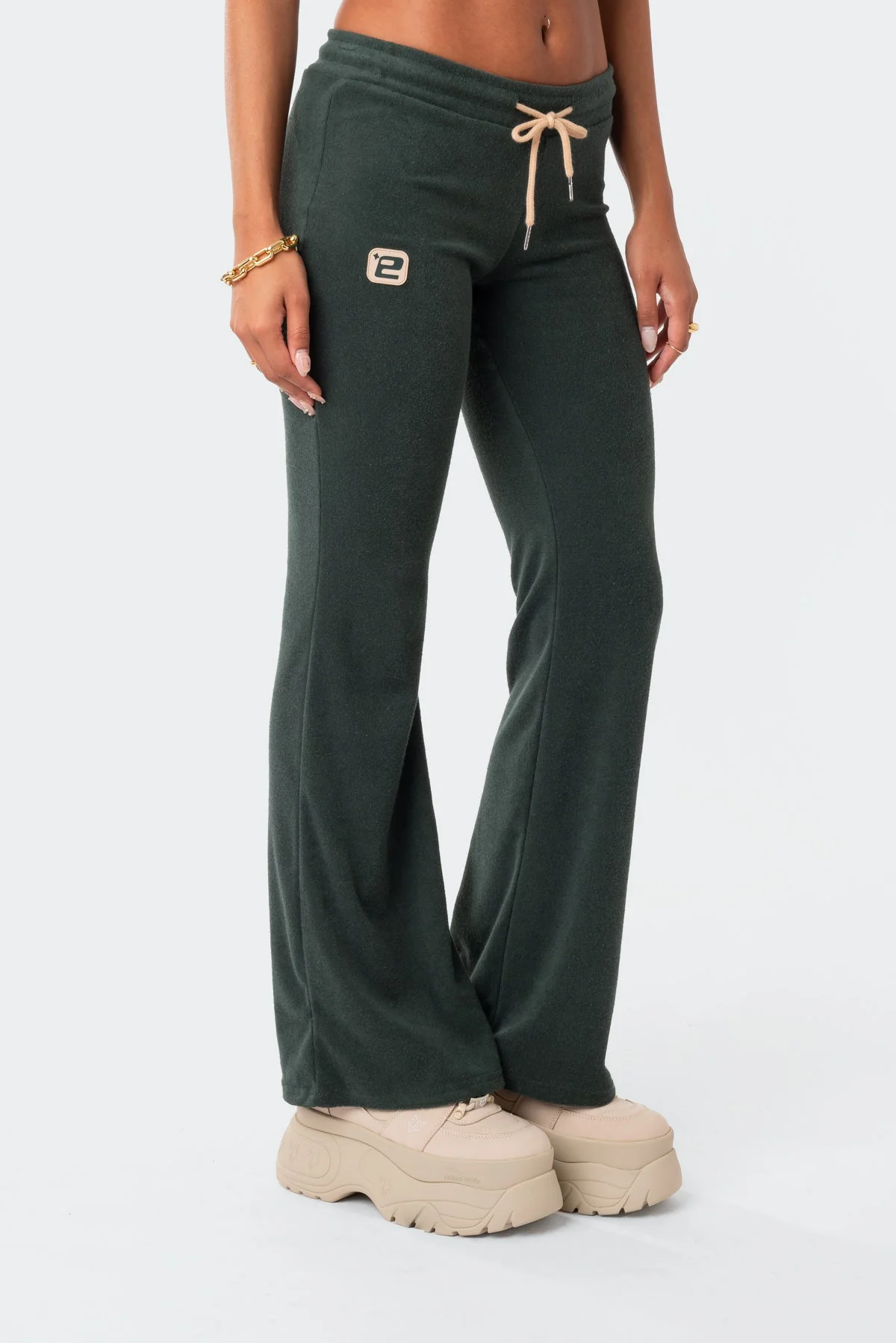 Green Towel Stretch Joggers