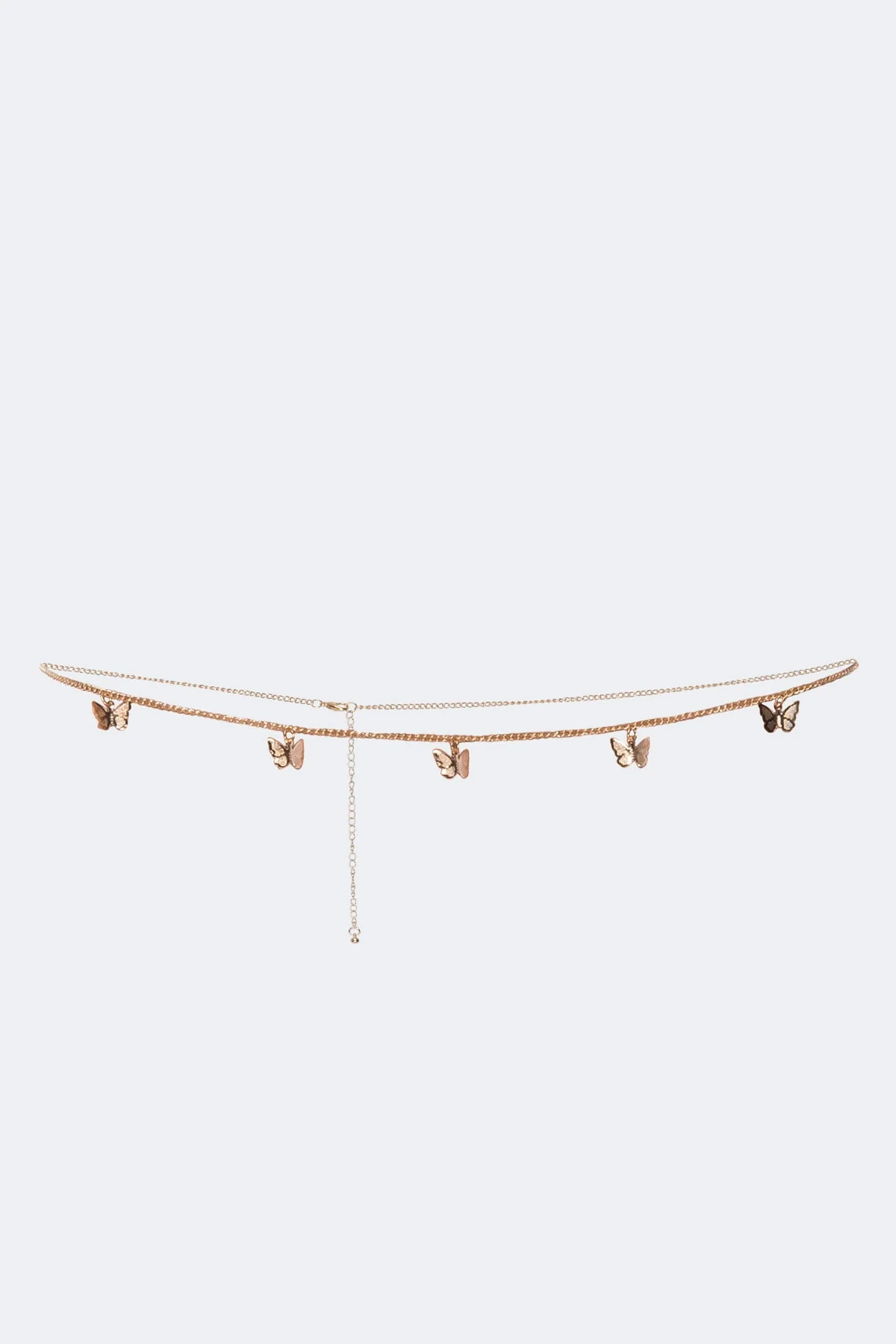 Gold Butterfly Charm Belly Chain Jewelry