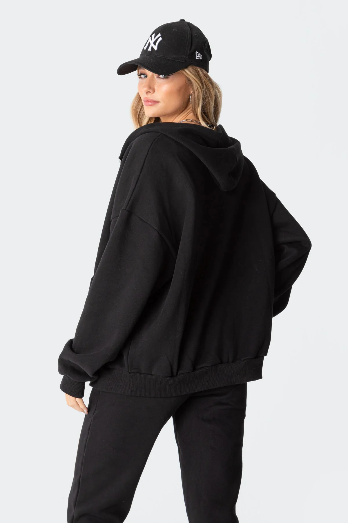 Black Oversized Hoodie for Women and Men