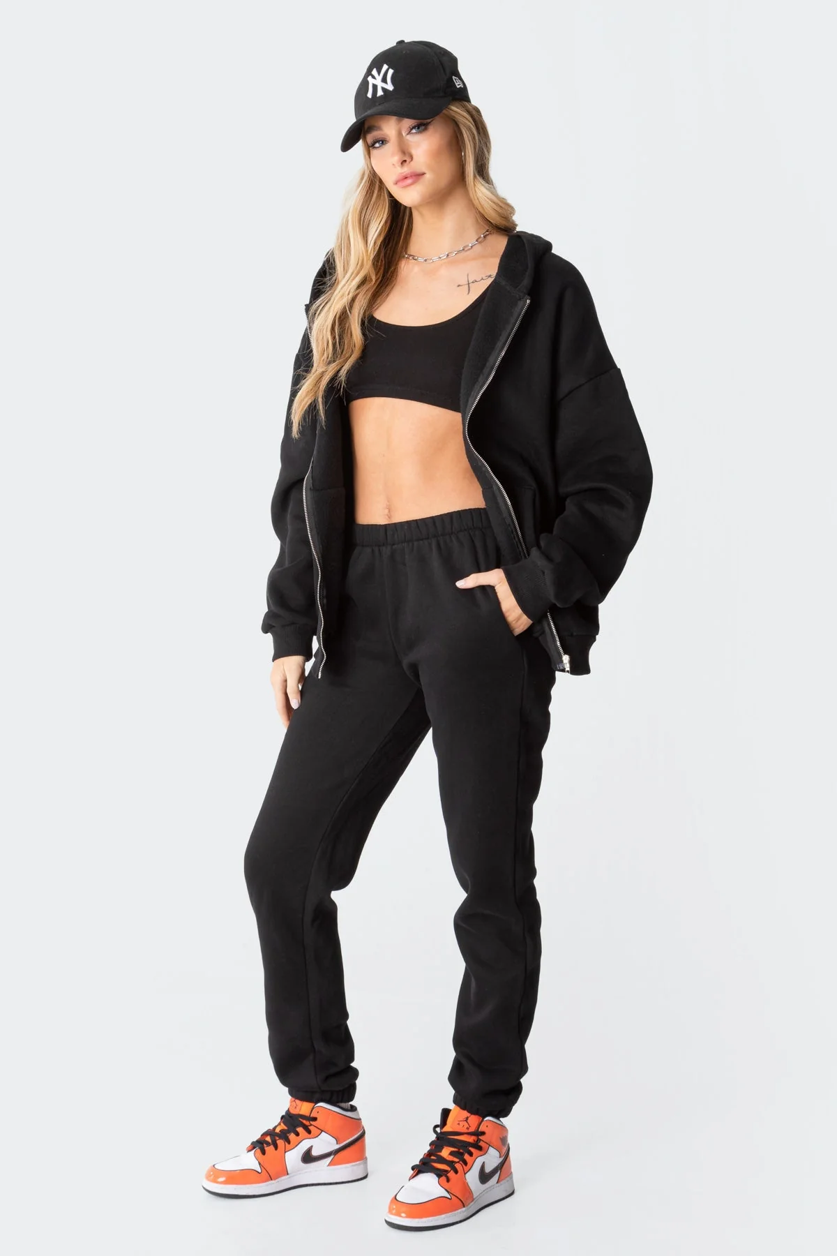 Black Oversized Hoodie for Women and Men