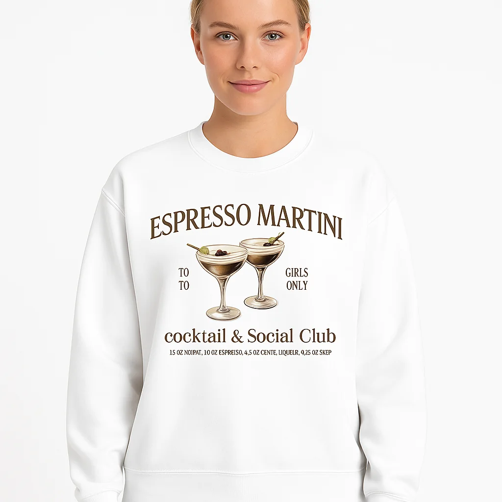 Espresso Martini Graphic Tee - Stylish Social Club Womens T-Shirt