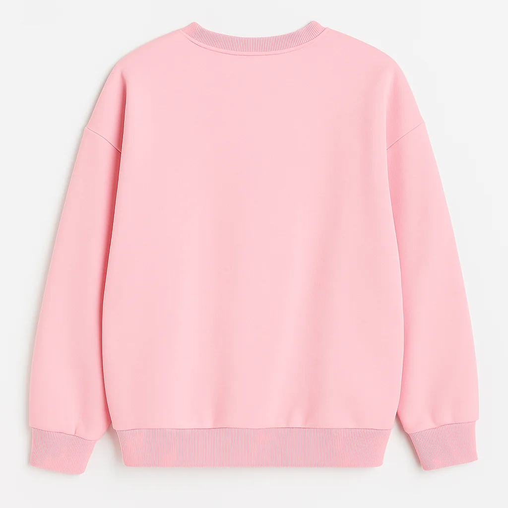 Playful Margarita Print Sweatshirt in Soft Pink - Flirty & Casual Style