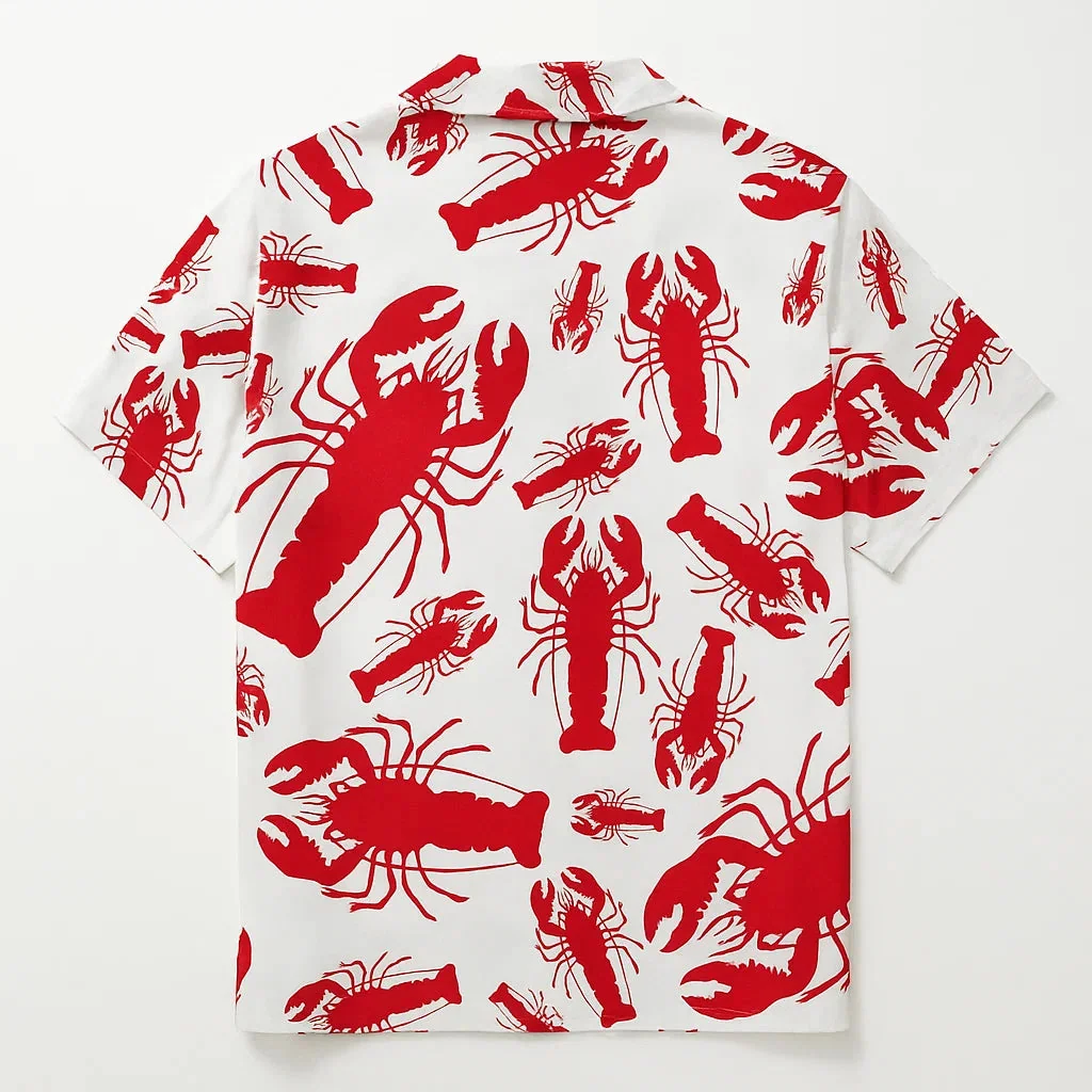 Red Lobster Print Shirt