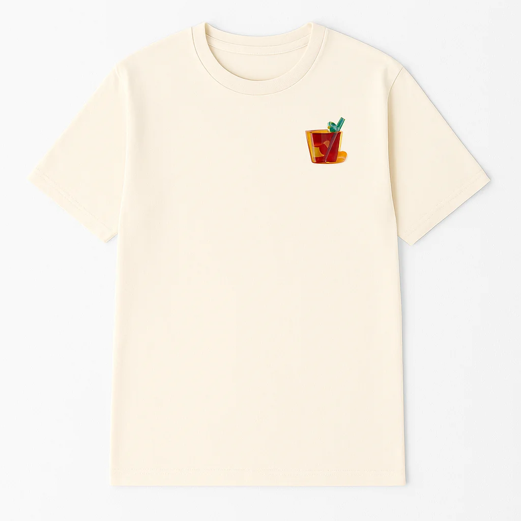 Negroni Graphic Cotton T-Shirt in Black | Italian Spirited Tee