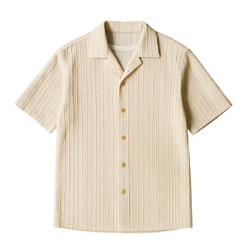 Sunset Wave Button-Up Shirt