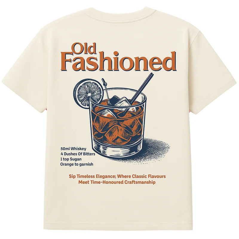 Vintage Cocktail Recipe Graphic Tee - Sip Club