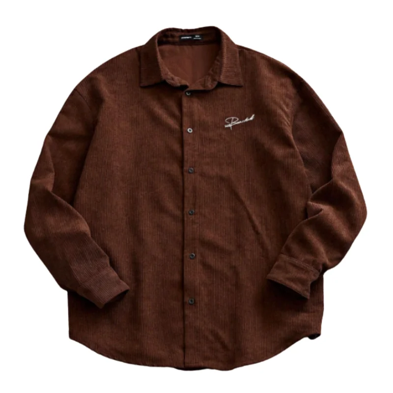 Premium Corduroy Outlander Shirt - Earthy Tone, Relaxed Fit