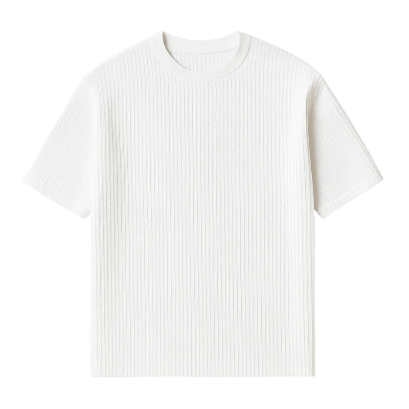 Japanese Minimalist White Tee - Premium Quality