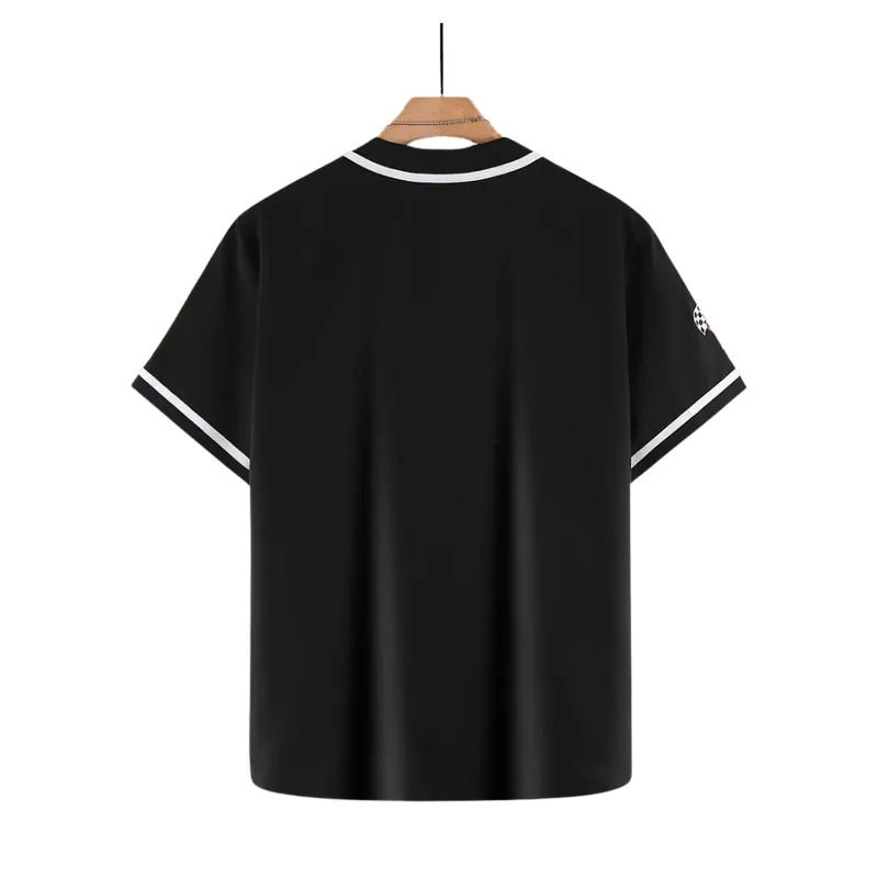 Modern Black and Cream Colorblock Shirt