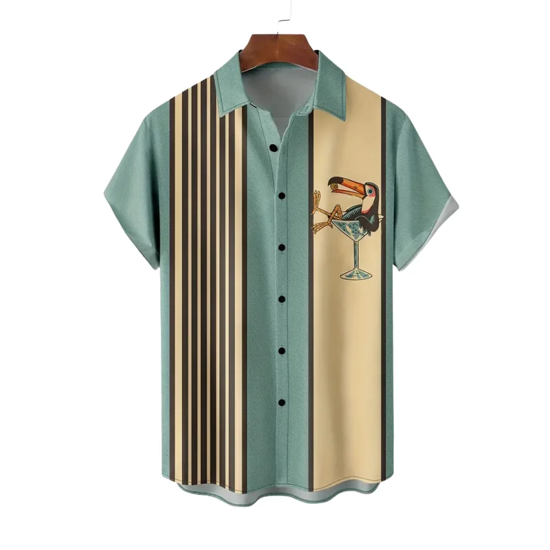 Toucan Cocktail Party Shirt - Fun & Stylish Design