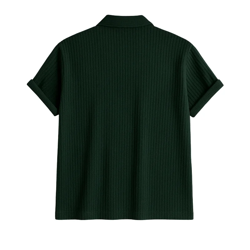 Forest Green Classic Polo Shirt for Stylish Men - Breathable & Durable