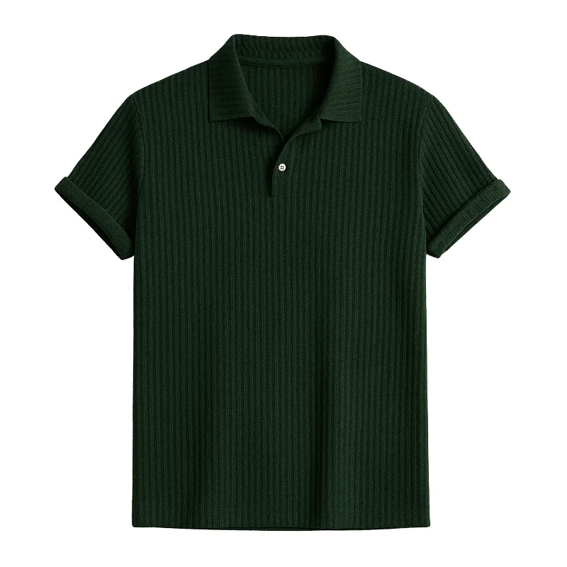 Forest Green Classic Polo Shirt for Stylish Men - Breathable & Durable