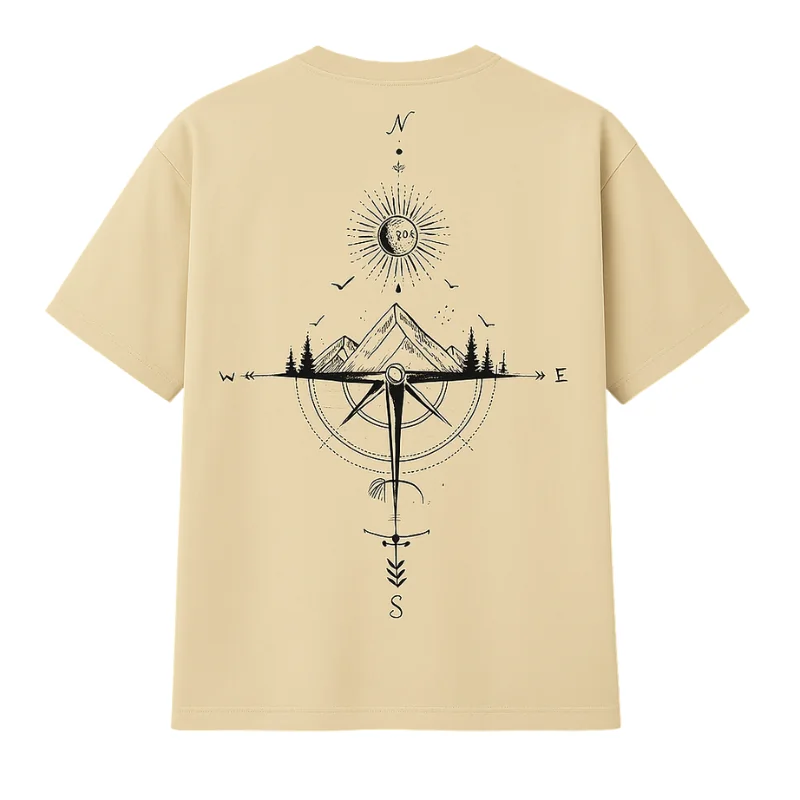 Adventure Compass Tee - Minimalist Design