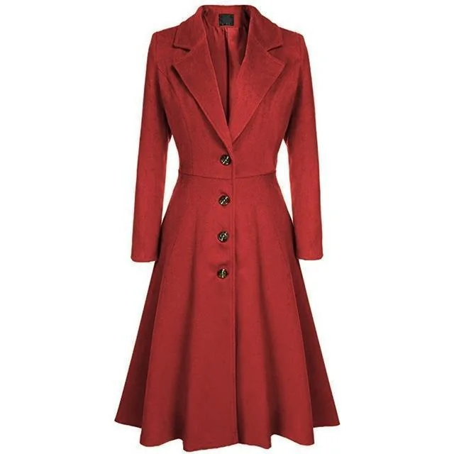 Chic Vintage Style Womens Premium Cotton Coat