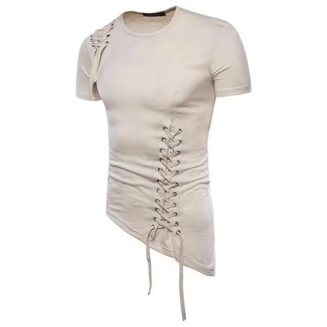 Premium Gothic Style Cotton Spandex T-Shirt for Men