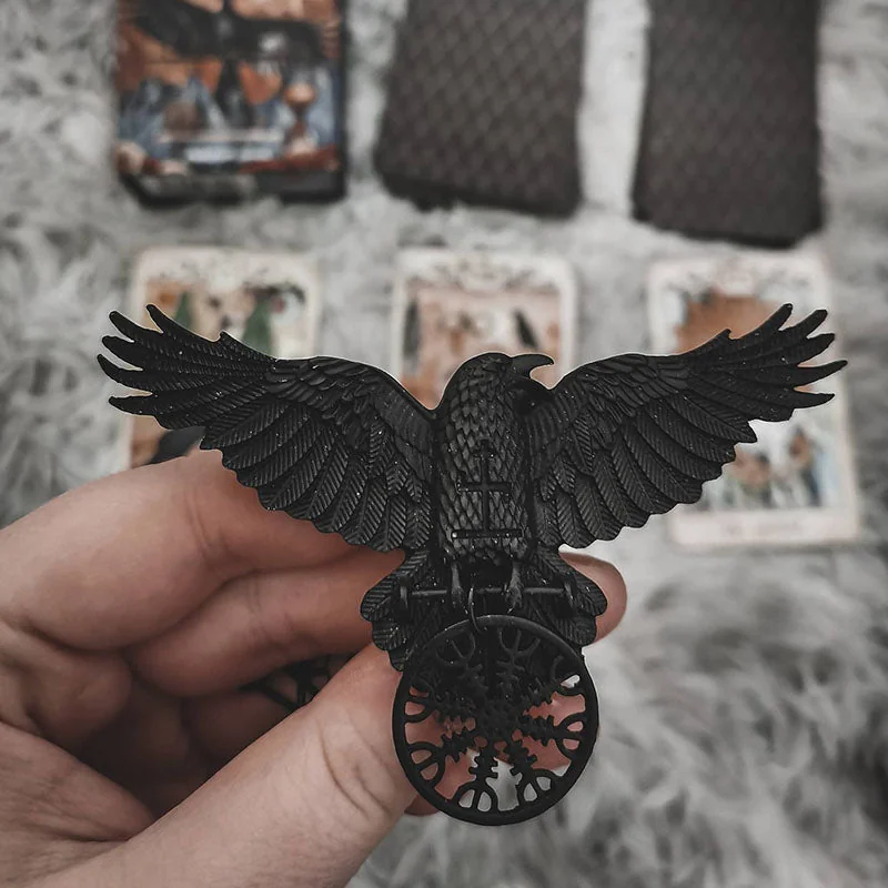 Gothic Crow Zinc Alloy Hair Clip Black Gothic Beauty Style
