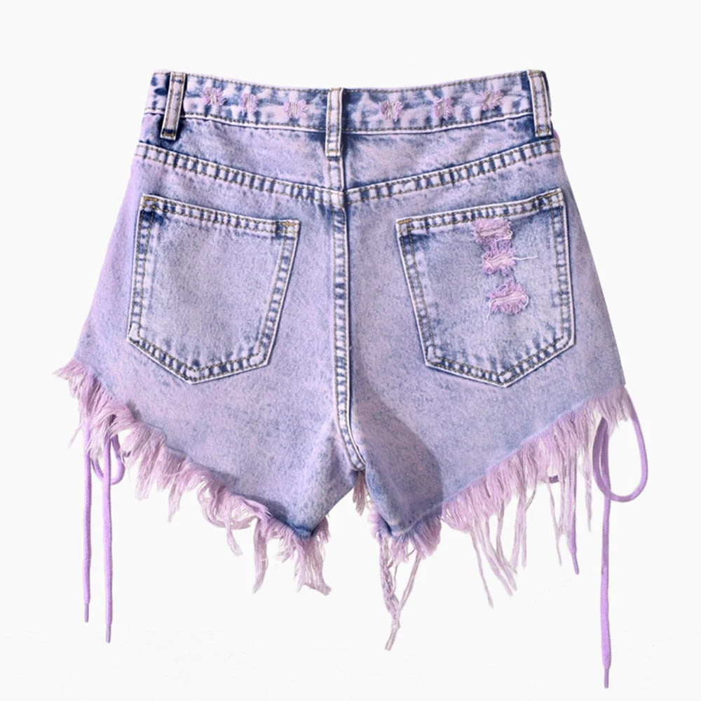 Premium Ripped Denim Shorts for Women - Limited Edition