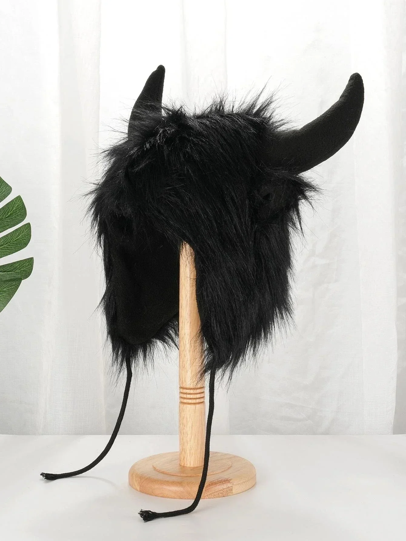 Black Premium Faux Fur Hat 57cm Unisex Elegant Showstopper