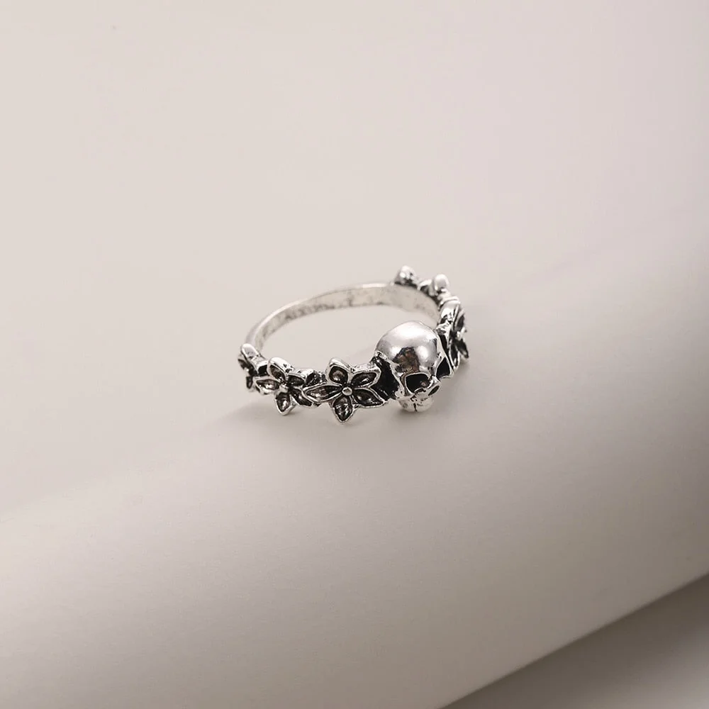 Premium Skull Flower Ring - Elegant Limited Edition Jewelry