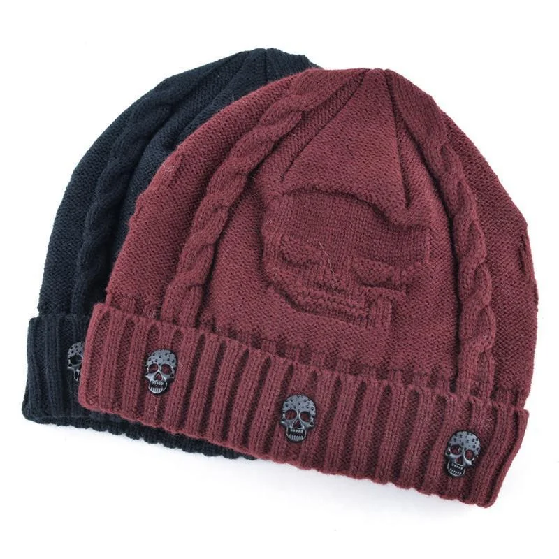 Premium Skull Cotton & Polyester Blend Beanies