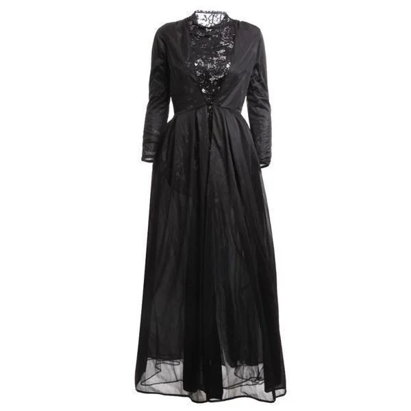 Elegant Black Lace Dress for Women