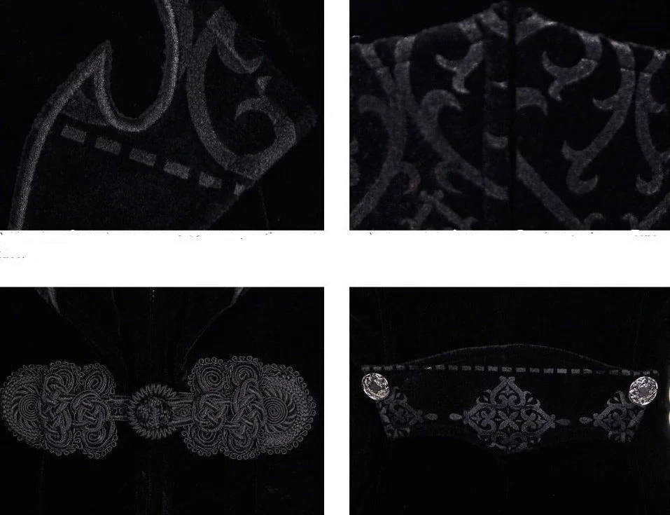 Elegant Swallowtail Vampire Black Jacket - Victorian Style