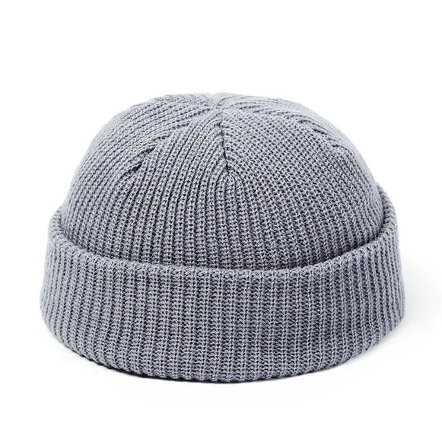 Mens Grunge Cotton Beanie Hat