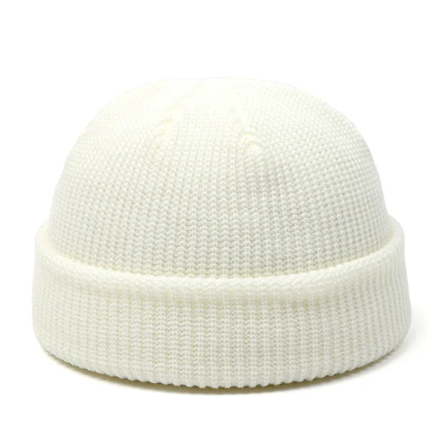 Mens Grunge Cotton Beanie Hat