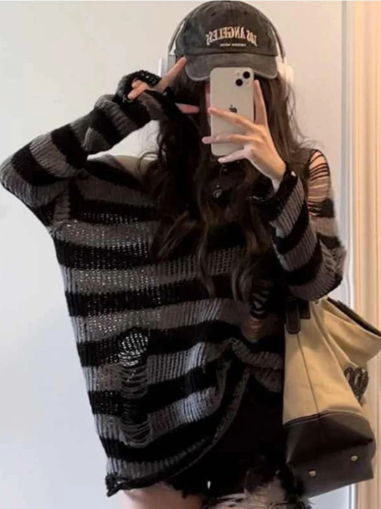 Cozy Hollow Out Acrylic Polyester Sweater