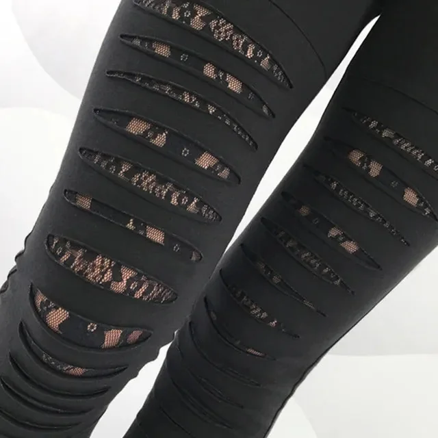 Fashionable Black Gothic Leggings for Women