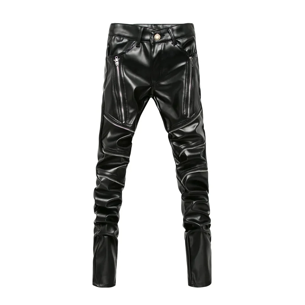 Black Faux Leather Pants for Men | Premium Limited Edition