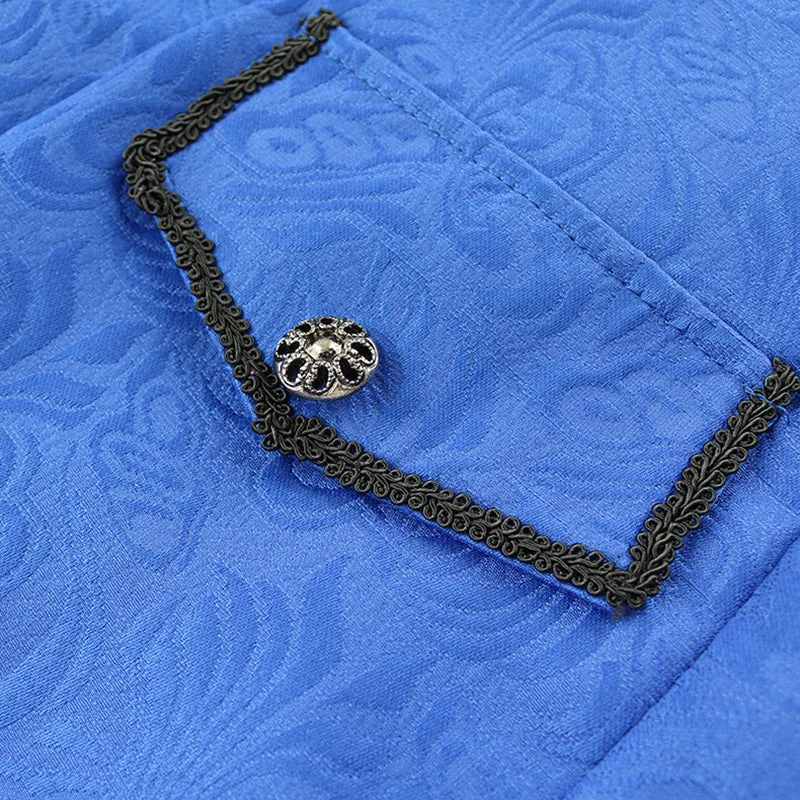 Limited Edition Gothic Style Cotton Polyester Blend Mens Coat