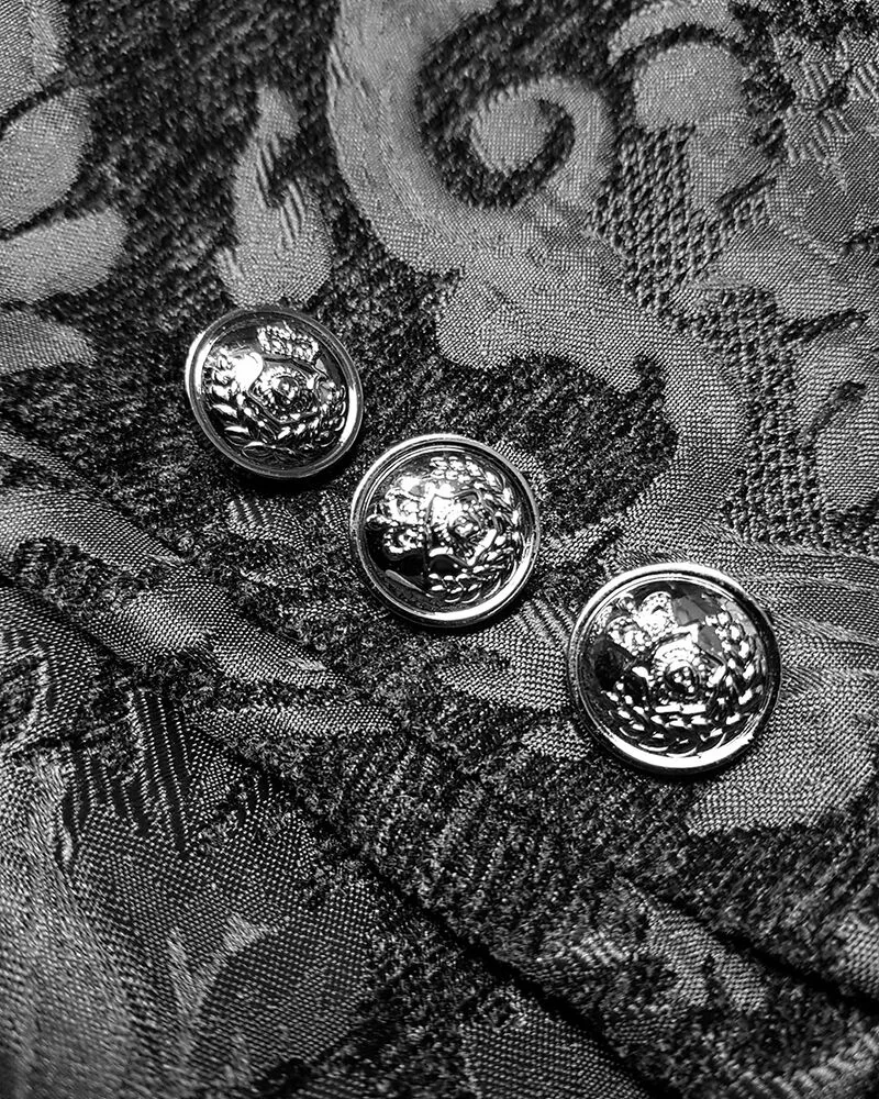 Gothic Style Tailcoat Mens Black Premium Cotton Polyester Blend