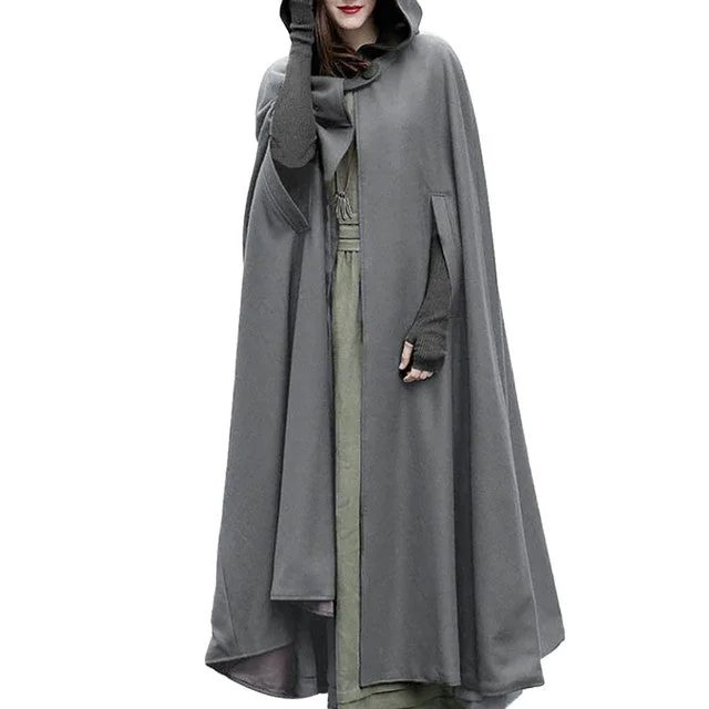 Hooded Cloak for Women in Premium Cotton Blend