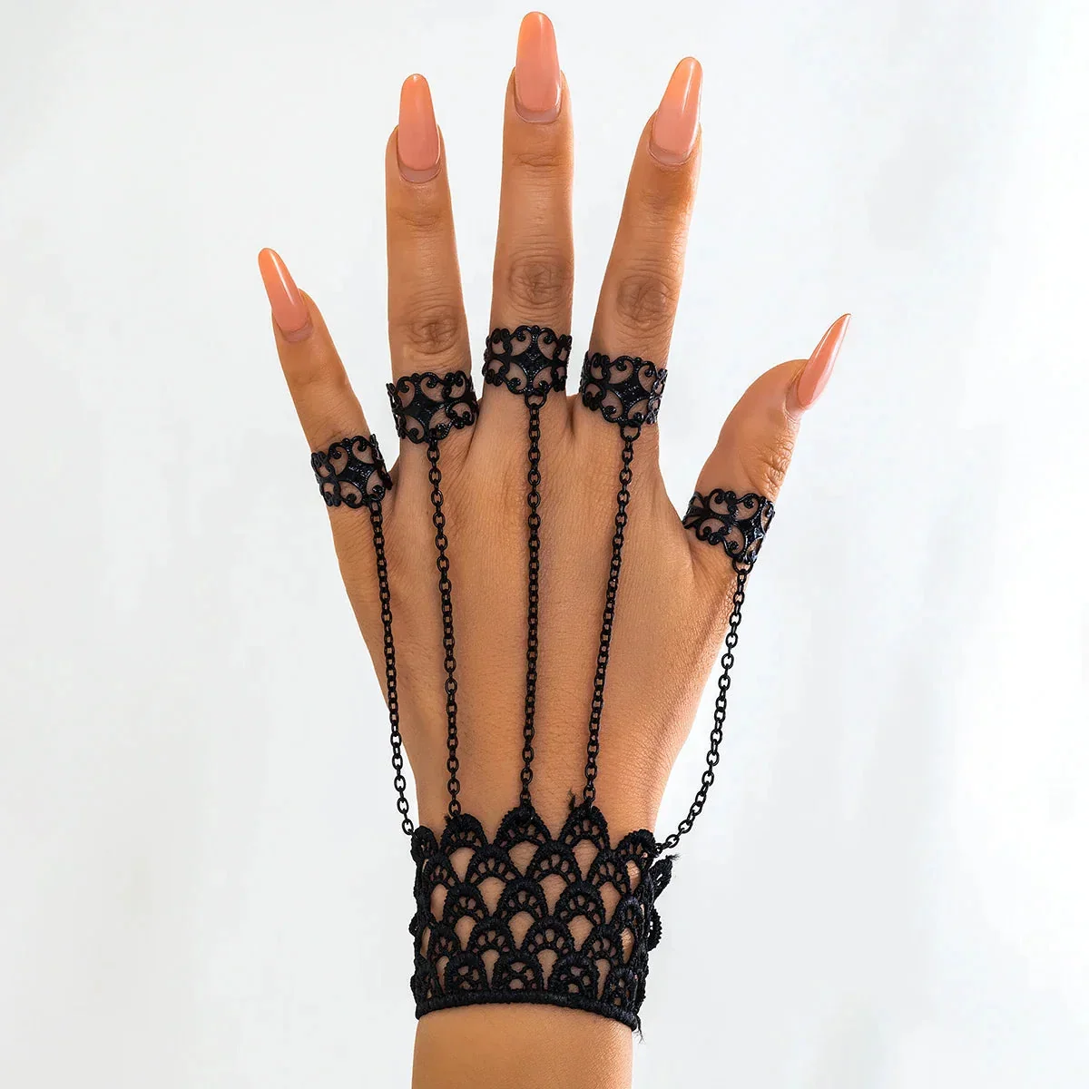 Black Lace Gothic Bracelet for Women