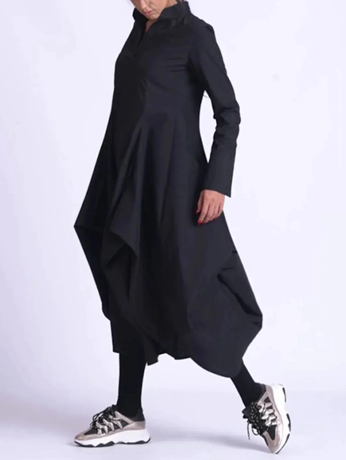 Black Premium Cotton Womens Dress