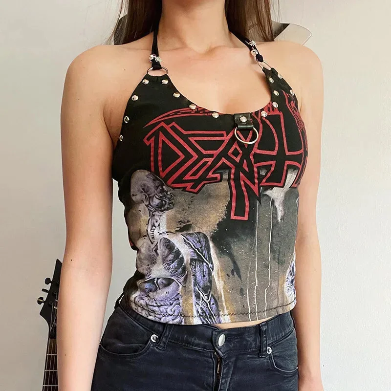 Black Crop Top Womens Limited Edition Premium Cotton/Polyester Blend