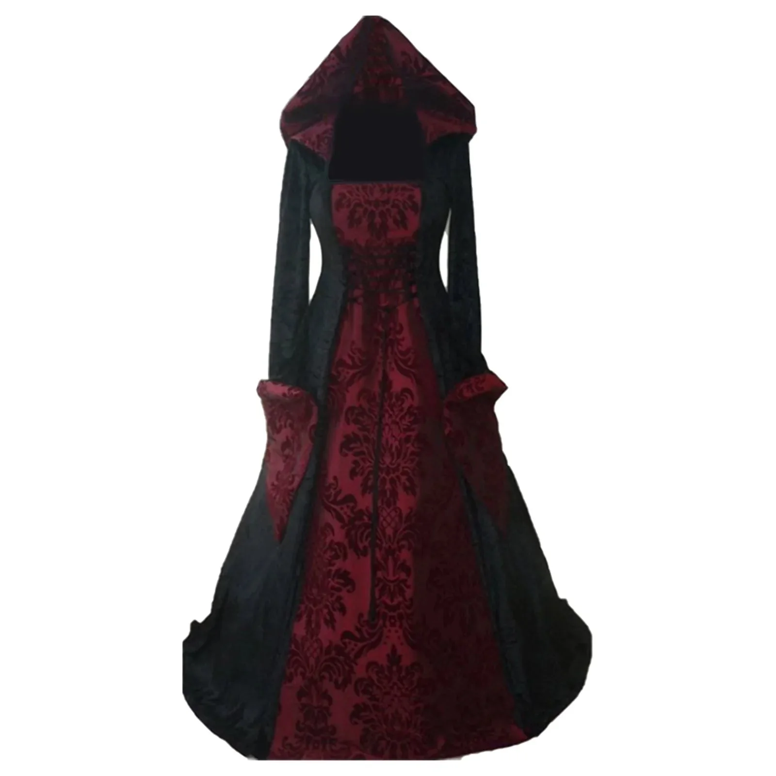 Elegant Medieval Cotton-Poly Blend Womens Dress